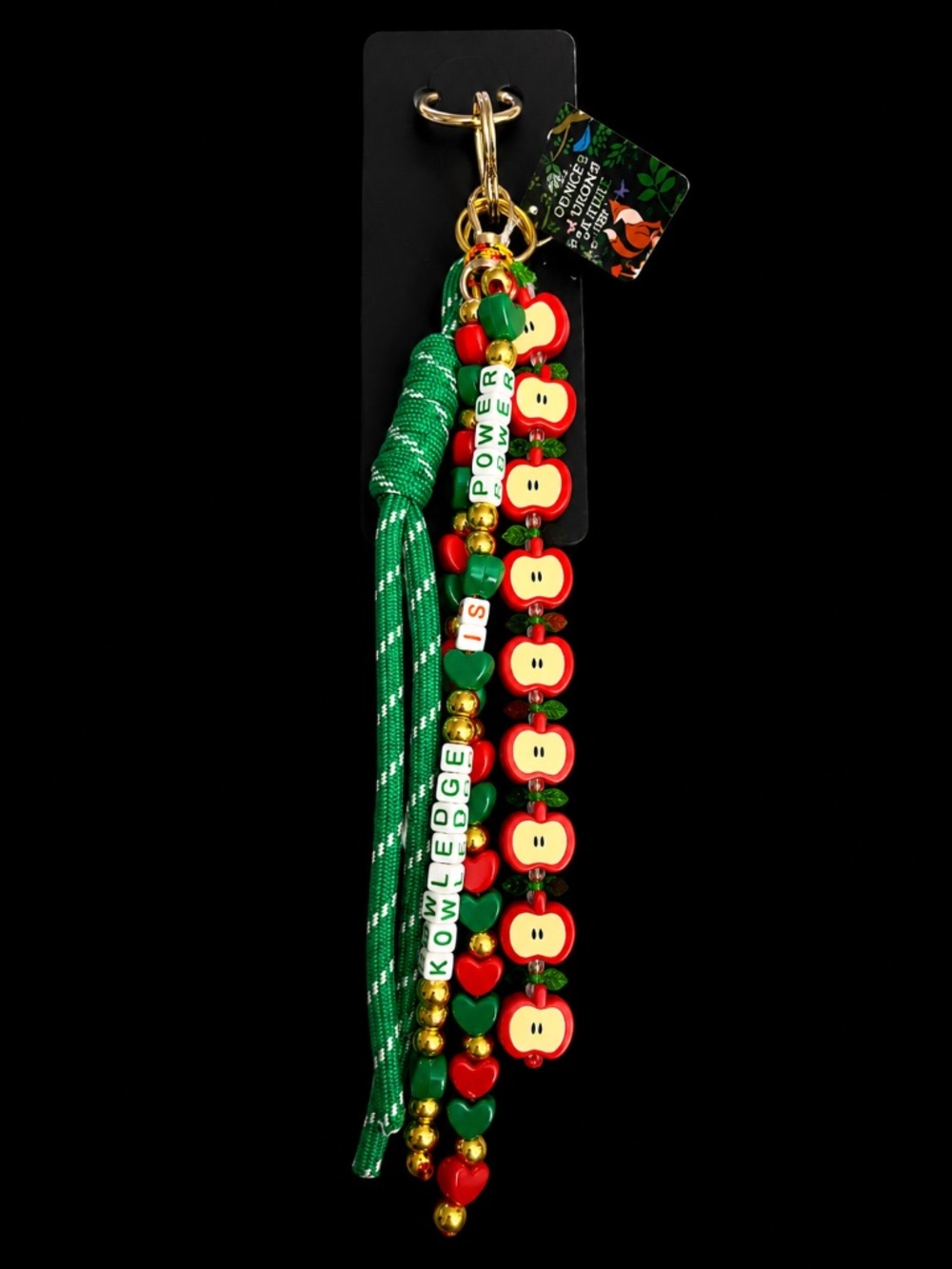 Bookworm School inspired bag charm